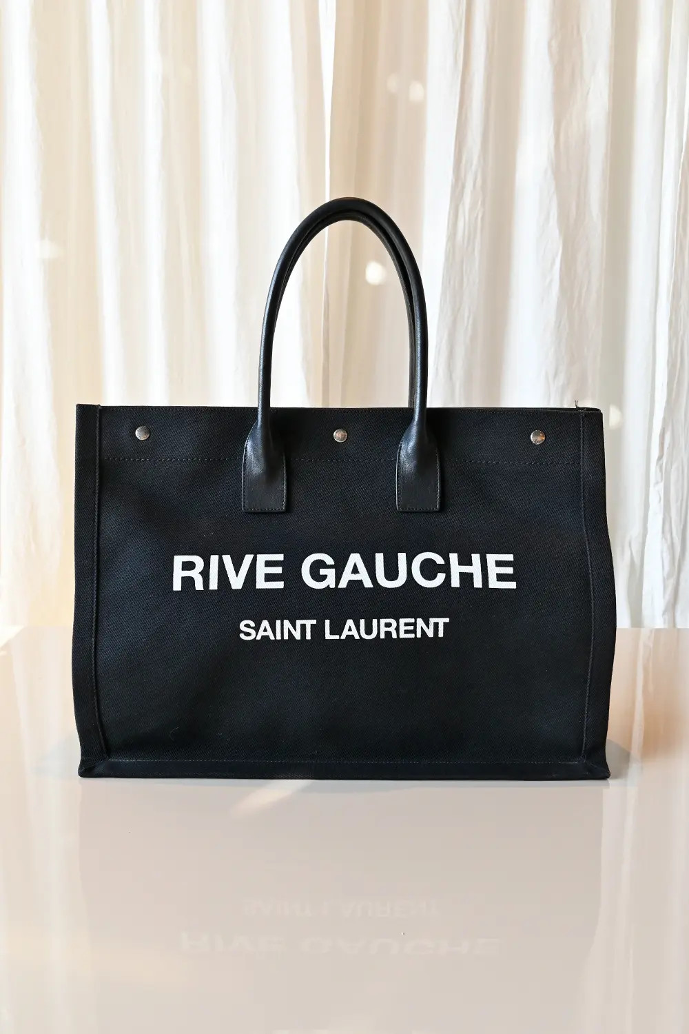 Saint Laurent Rive Gauche Large Tote | black